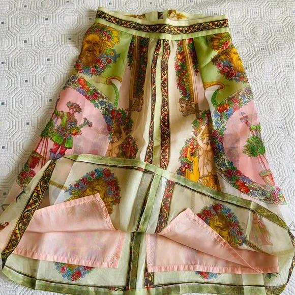 Versace Baroque Atelier skirt - one of a kind, no label, hand stitched - Picture 4 of 11